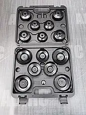 Набір чашок для зняття масляних фільтрів 14 предметів GEKO G10400, фото 5