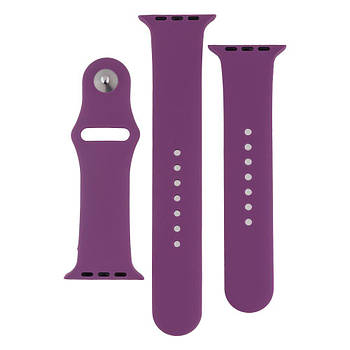 Ремінець для Apple Watch Band Silicone Two-Piece 42/44/45/49 mm Grape