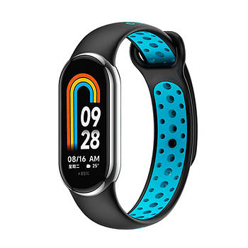 Ремінець для Xiaomi Mi Band 8/9/10 N Sport Black/Blue