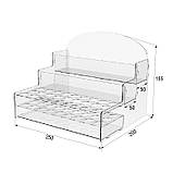 Підставка EKOSTAR для пробників і сашетів із акрила 250х200х185, фото 3