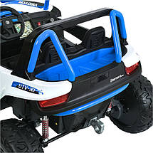 Електромобіль Джип Баггі дитячий (2 мотори 45W, 2 аккум 12V7AH, музика, світло, 2.4G) Bambi M 6066EBLR-4 Синій, фото 4