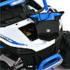 Електромобіль Джип Баггі дитячий (2 мотори 45W, 2 аккум 12V7AH, музика, світло, 2.4G) Bambi M 6066EBLR-4 Синій, фото 6