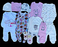 Красивый набор одежды для новорожденых девочек, качественая одежда для малышей, зима, осень, рост 56 см,хлопок