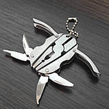 Мультитул міні 6в1 (пасатижі, ніж, викрутки, напилок, кусачки), фото 2