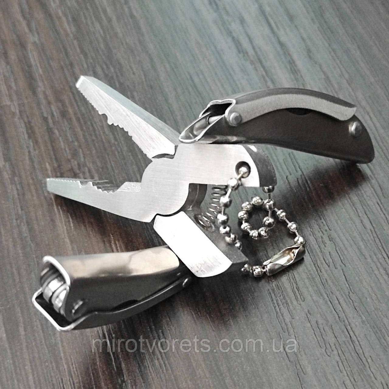 Мультитул міні 6в1 (пасатижі, ніж, викрутки, напилок, кусачки), фото 1