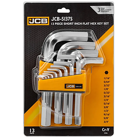 Haбіp Г-подібних ключів HEX 13 одиниць (1/16-3/4") JCB Tools JCB-5137S