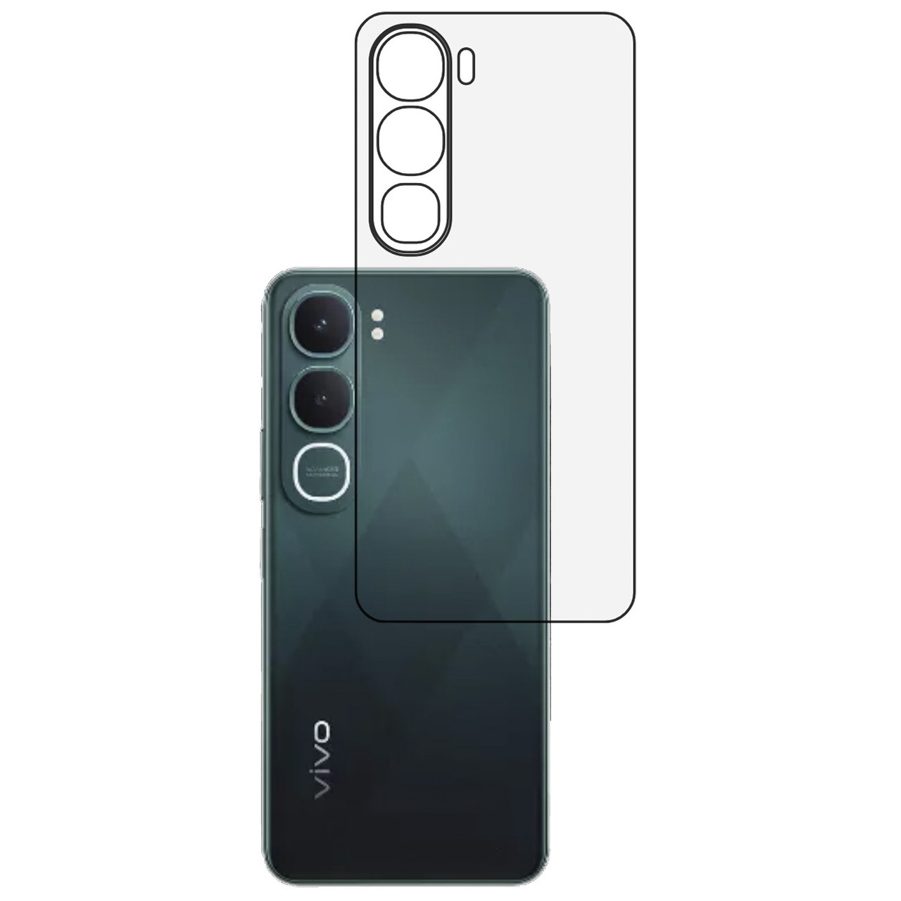 Плівка на задню панель Mietubl HD для Vivo Y31 5G, фото 1