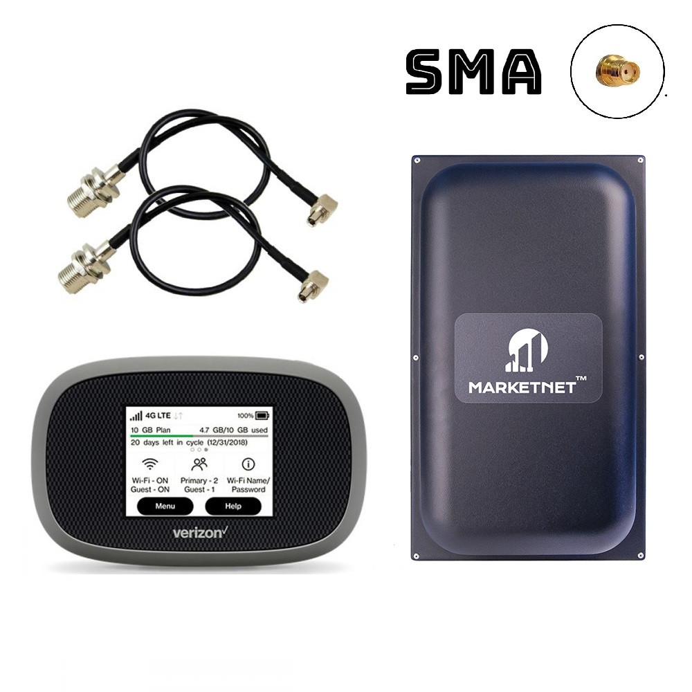 Комплект 4G Роутер Novatel MiFi 8000L + Антена Maxi MIMO SMA 24 dBi