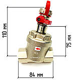 Фільтр універсальний механічного очищення 1" ВВ кран злив 1/2" KVANT Dis, фото 5