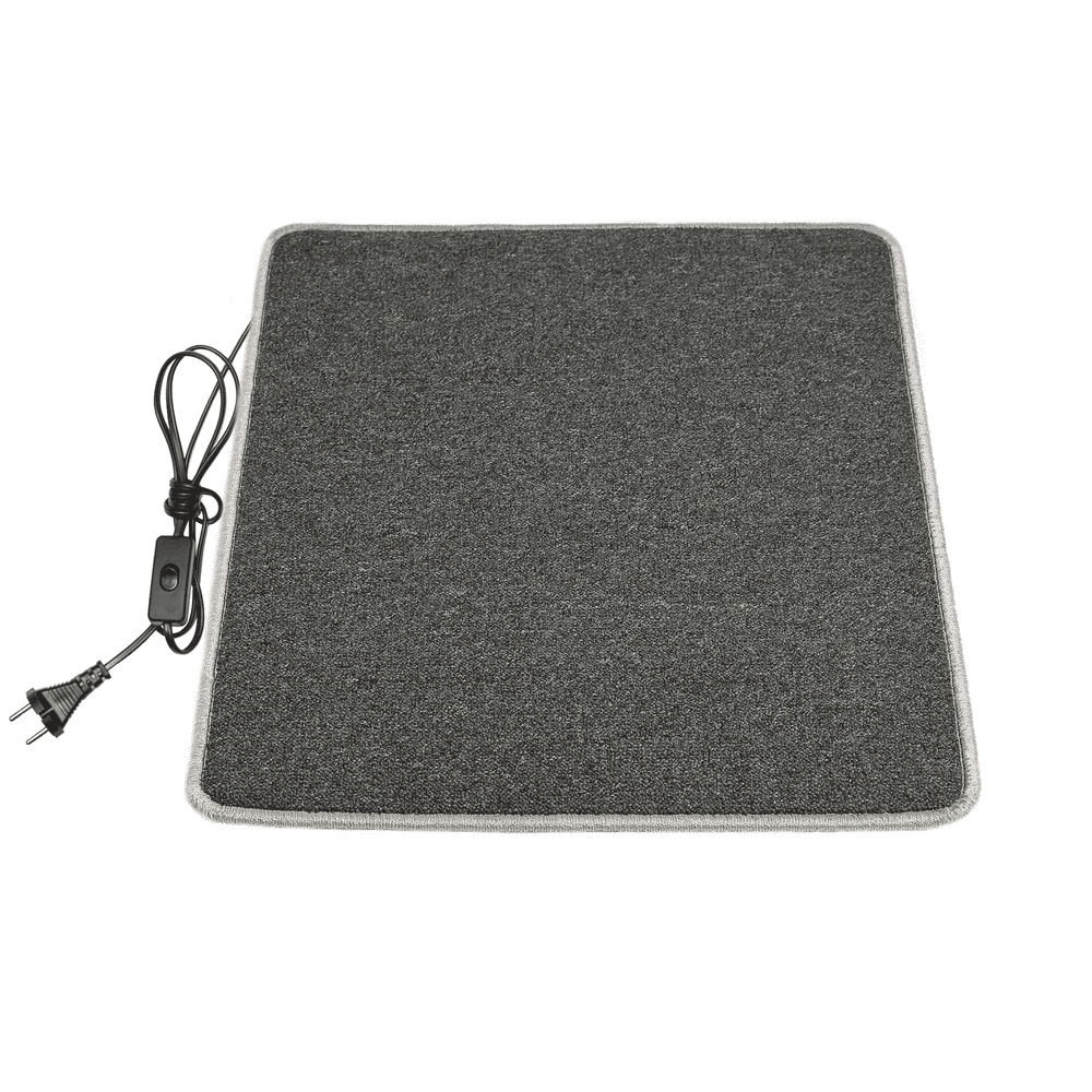 Коврик с подогревом 50×60 см с термоизоляцией и выключателем Темно-серый, фото 1