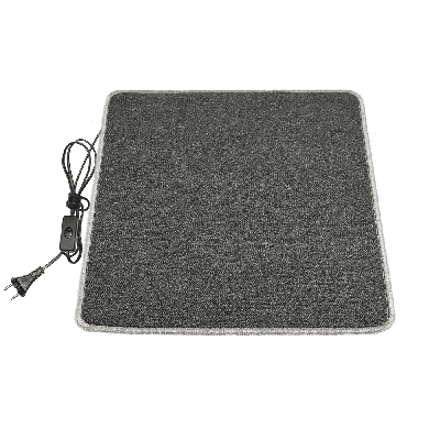 Коврик с подогревом 50×60 см с термоизоляцией и выключателем Темно-серый