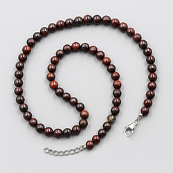 Геліотроп "червоний" Ø4 намисто, 0609ОГ