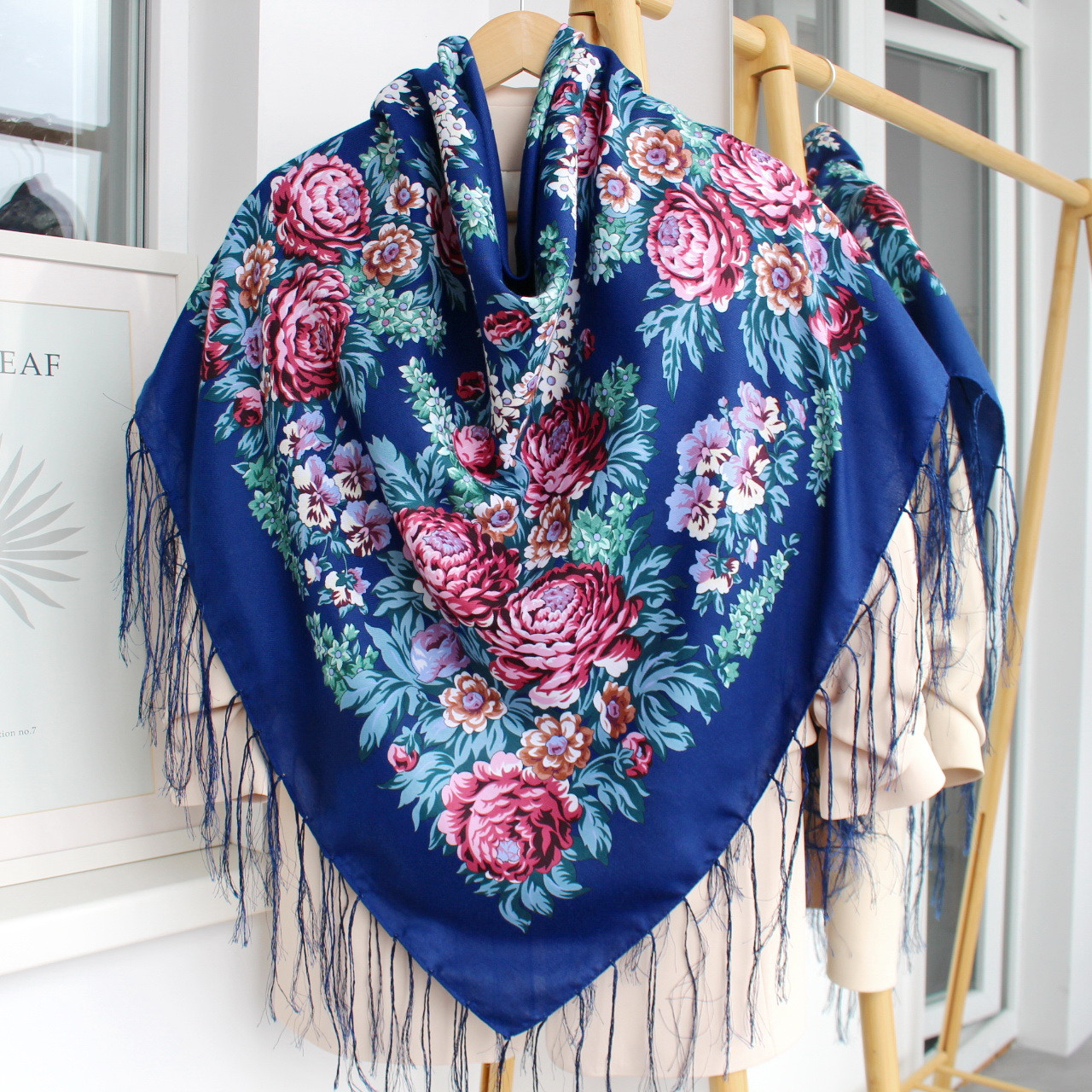 Хустка вовняна народна "Лісова пісня" код 632096, фото 1