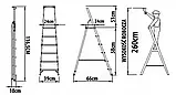 Алюмінієві сходи Mar-Pol M85600, 3 ступені, фото 9