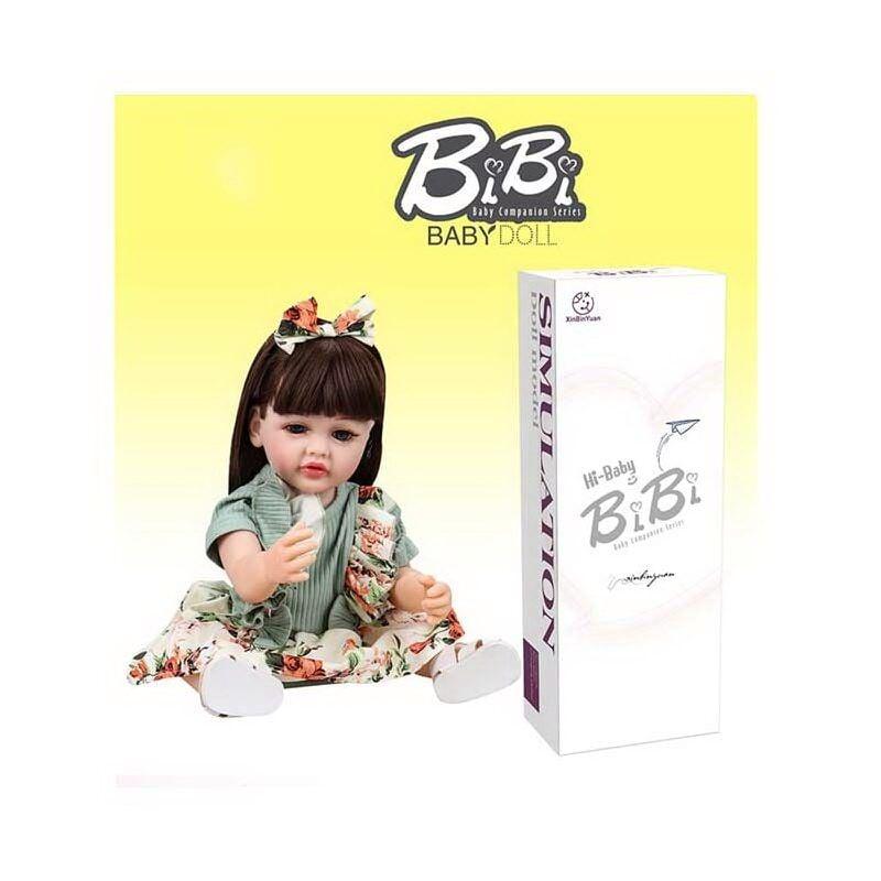Лялька XBY 5526 IC (12) звуки, висота 52 см, гумова, пляшечка, памперс, соска, резинка для волосся, шкарпетки, в коробці