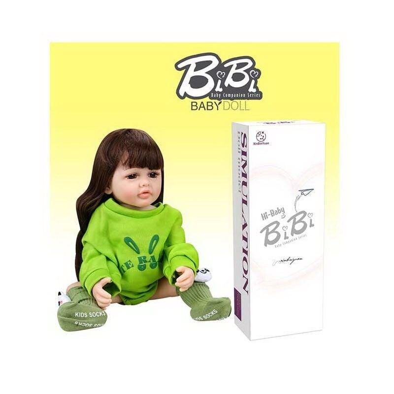 Лялька XBY 5530 IC (12) звуки, висота 52 см, гумова, пляшечка, памперс, соска, пов’язка, шкарпетки, в коробці