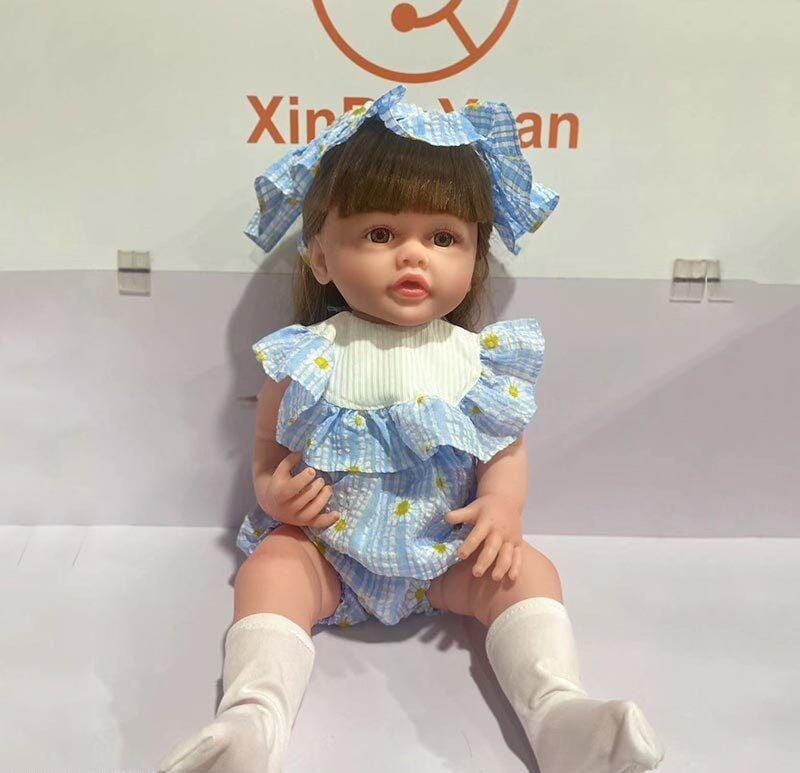 Лялька XBY 5536 (12) висота 52 см, гумова, пляшечка, памперс, соска, шкарпетки, в коробці