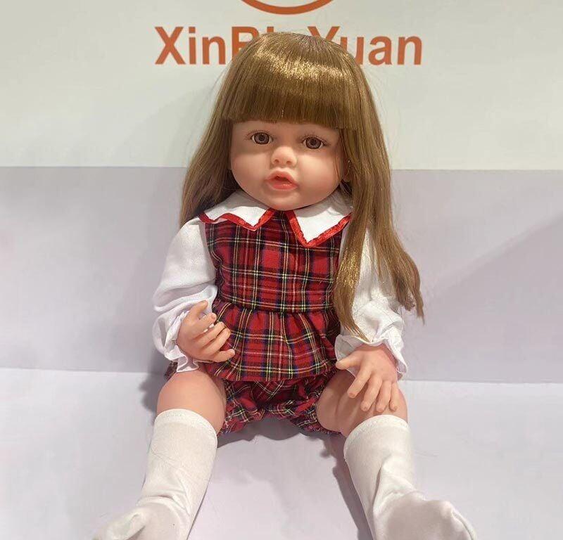 Лялька XBY 5542 (12) висота 52 см, гумова, пляшечка, памперс, соска, шкарпетки, в коробці