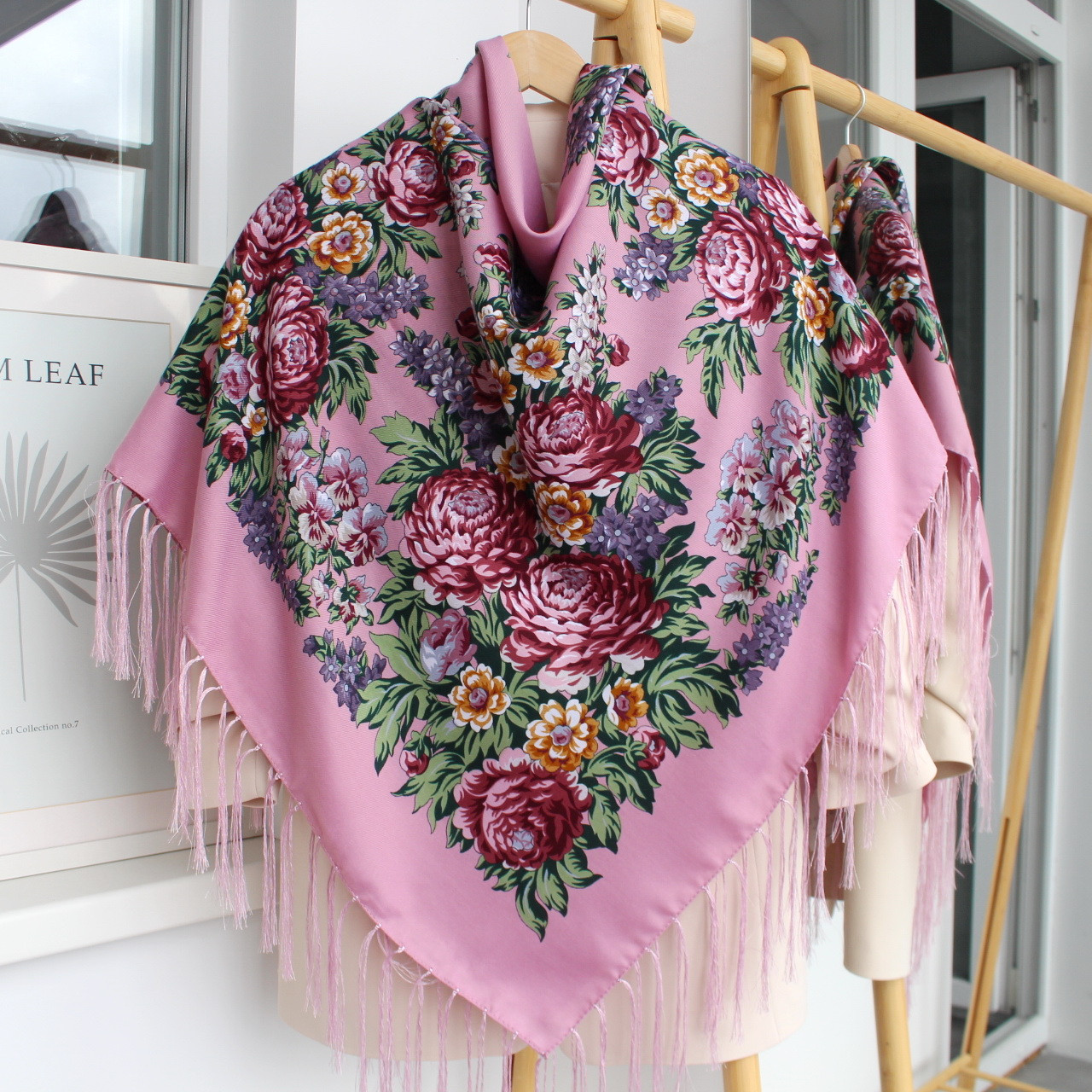 Хустка вовняна народна "Лісова пісня" код 632101, фото 1