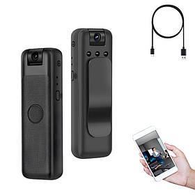 Міні боді камера WiFi на одяг Р7-М9 з нічним баченням та поворотним об'єктивом бездротова нагрудна камера