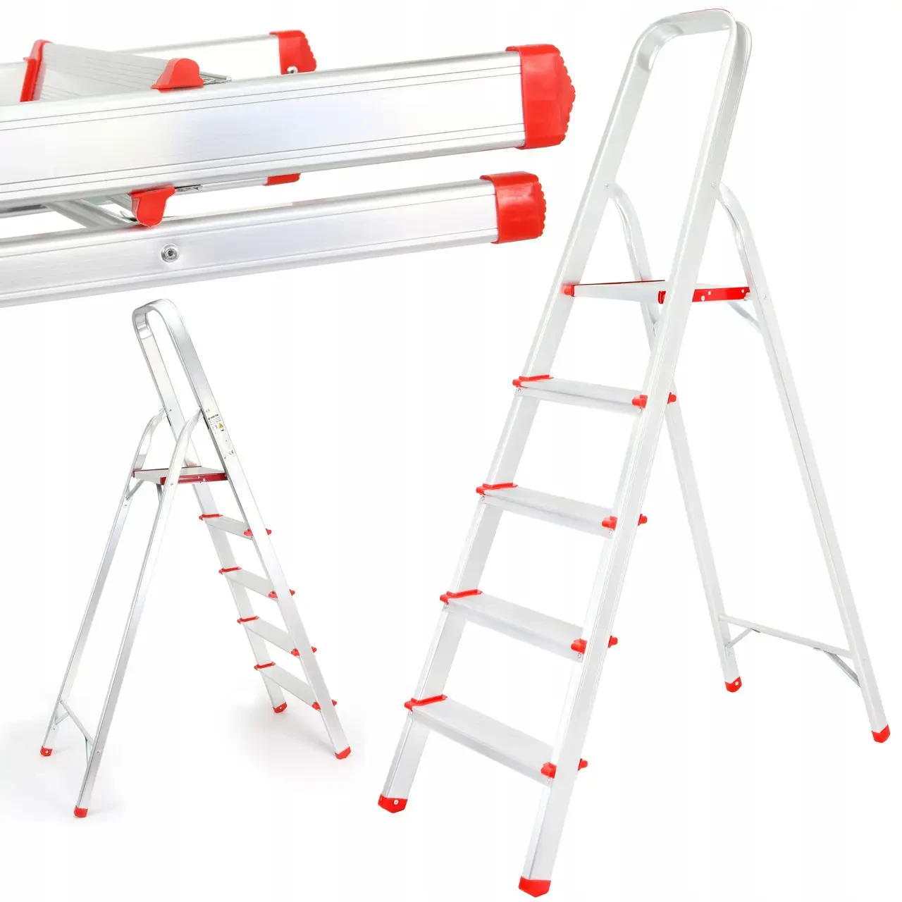 Алюмінієві сходи Mar-Pol M85602, 5 ступені, фото 1