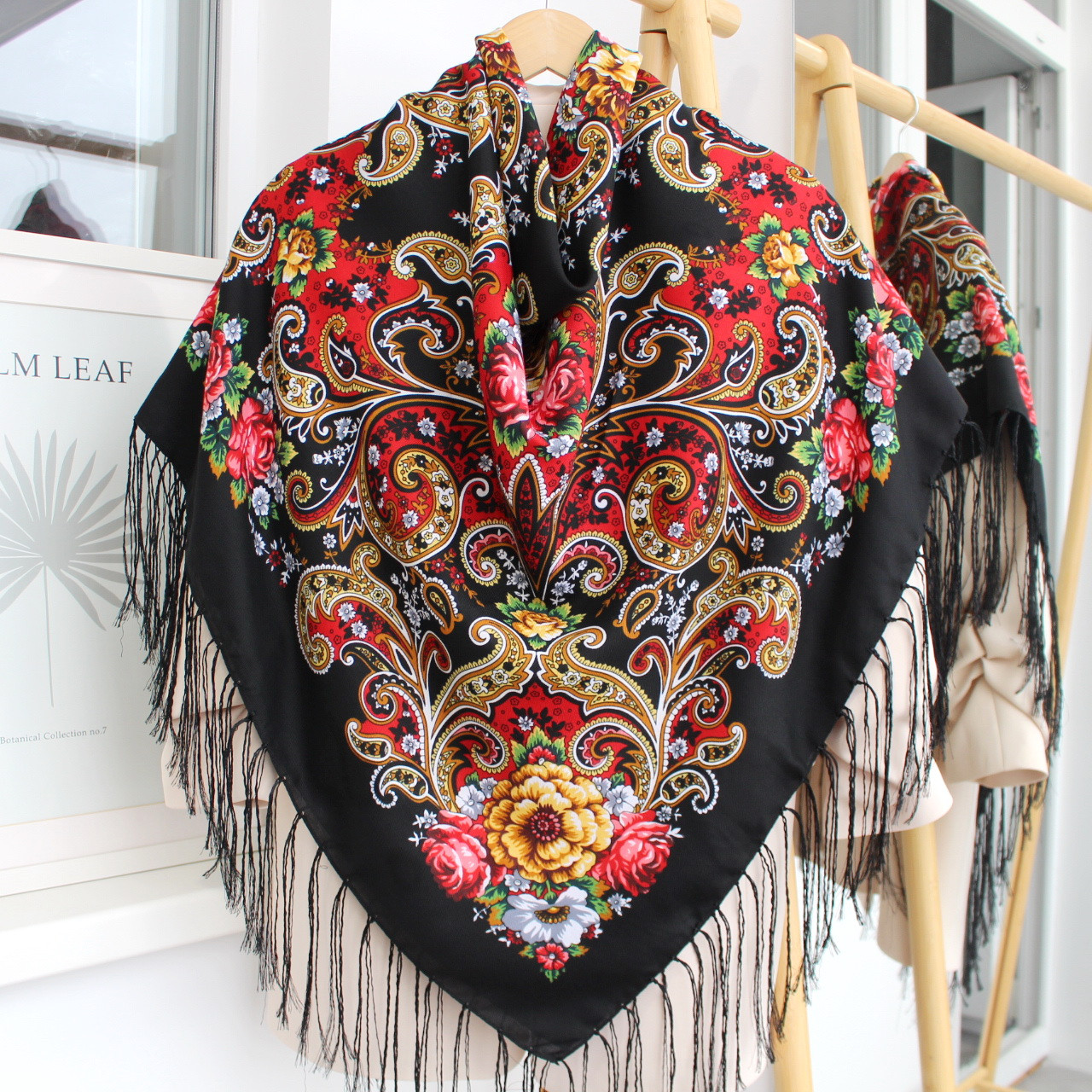 Хустка вовняна народна "Лісова пісня" код 632109, фото 1