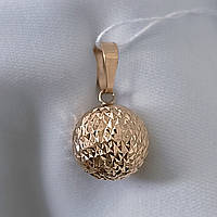 Золотий кулон із алмазною гранню 585 проби