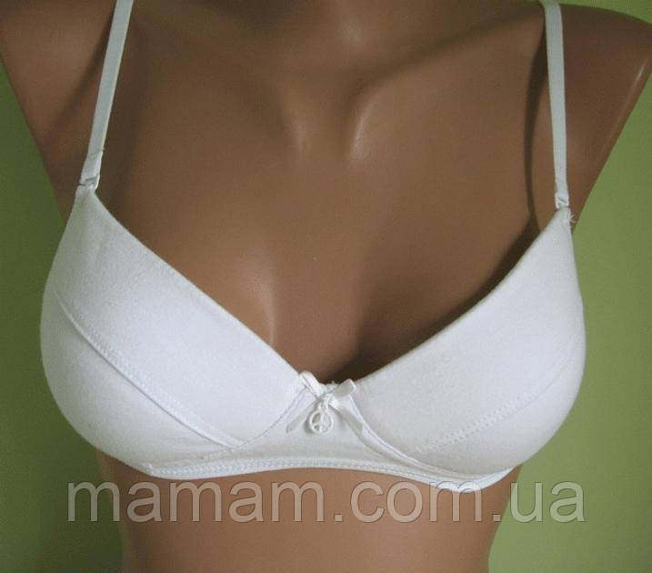 Бюстгальтер підлітковий бавовняний 90126 La Vivas, колір Білий, розмір 80AА, фото 1