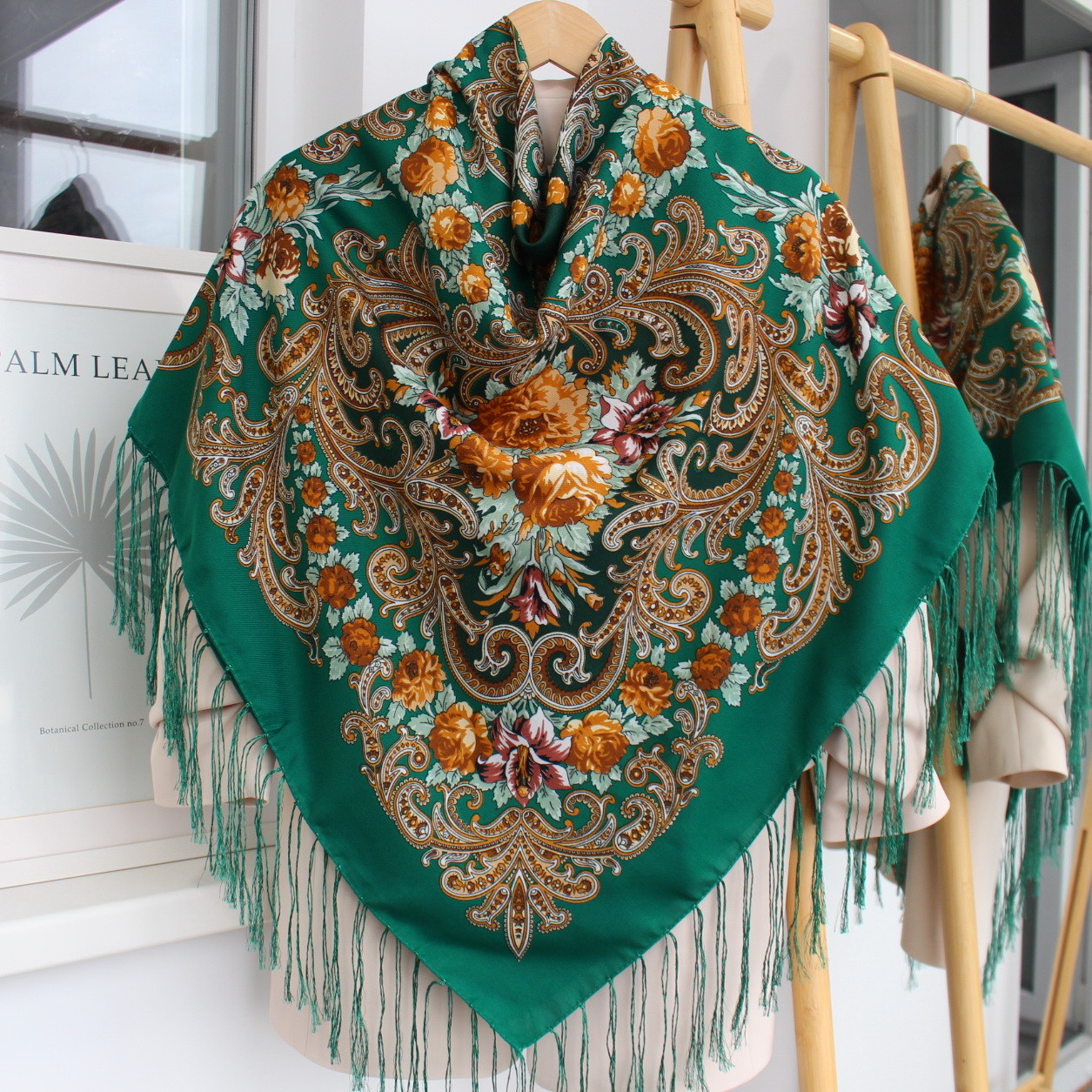 Хустка вовняна народна "Лісова пісня" код 632114, фото 1