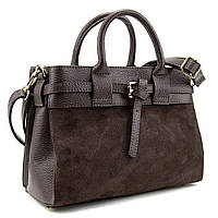 Сумка жіноча шкіряна класична Firenze Italy F-IT-7634DB-S шоколад