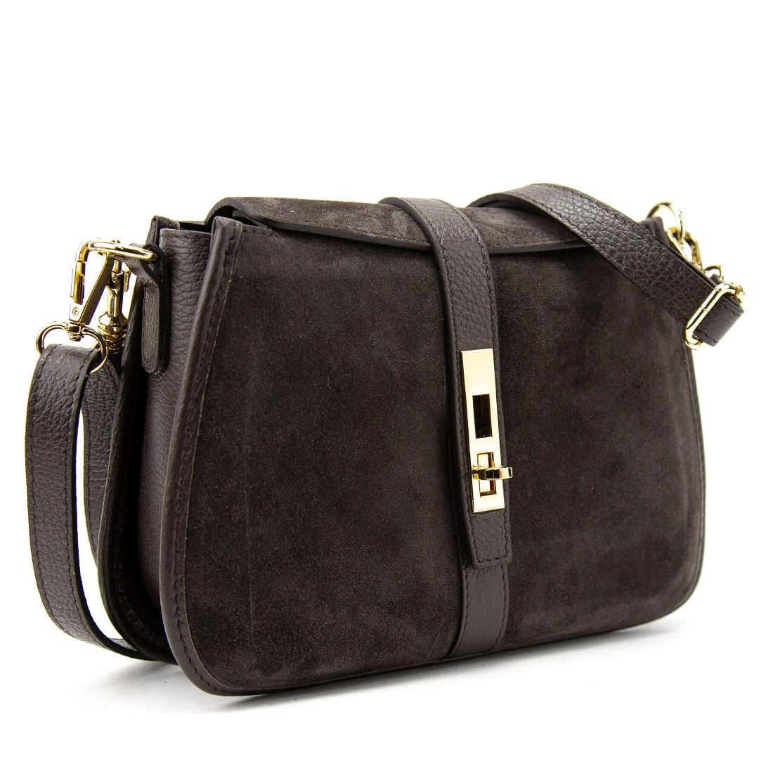 Сумка жіноча замшева Firenze Italy F-IT-9895DB шоколад