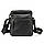 Сумка чоловіча зі шкіри маленька Tiding Bag 8718A чорна, фото 3
