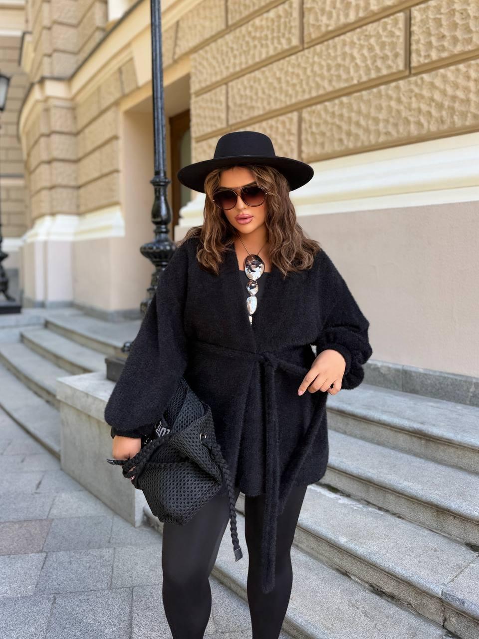 Кардиган для пишних дам "В'язаний", фото 1