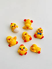 Прикраса для торта з шоколадної глазурі Каченята міні 2D