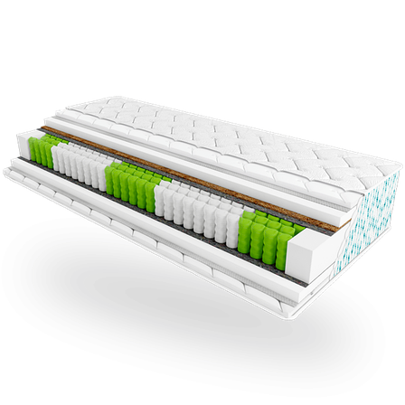 Ортопедичний матрац Бріса Пальмера - 22 см, кокос, пружини шахової збірки, фото 1