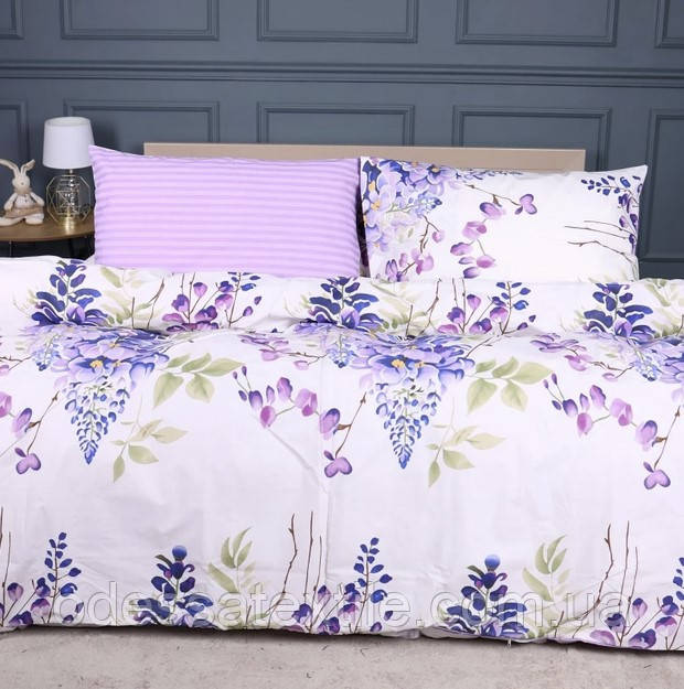 Євро постільна білизна Тет-@-Тет В-1568 бязь (економ), фото 1