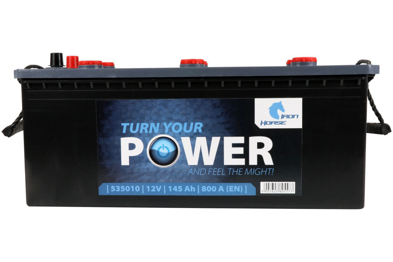 Акумулятор IRON HORSE 12v 145ah L+ 800a En Shd 514*175*210мм (535010), фото 1