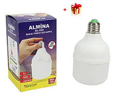 Акумуляторна лампочка Almina led Лампочка з акумулятором 20 Вт, Цоколь Е 27, ALMINA DL-020