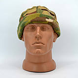 Тактична шапка-докерка комбінована з Тризубом в камуфляжі мультікам, фото 4