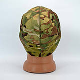 Тактична шапка-докерка комбінована з Тризубом в камуфляжі мультікам, фото 9