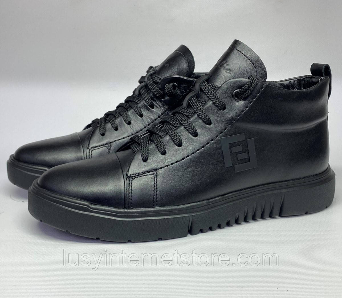 Черевики зимові чоловічі шкіряні від виробника модель ОЛ25-104, фото 1