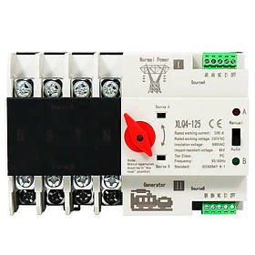 Автомат введення резерву WSL XLQ4-4P трифазний 100A white - MegaLavka