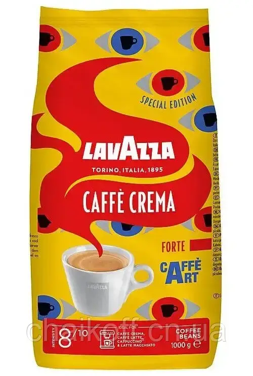 Кава в зернах Lavazza Cafe Crema Forte 1000 г (Італія)
