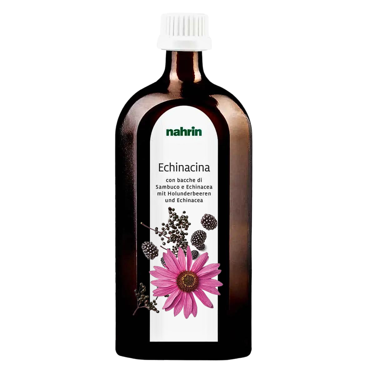 Ехінацина сироп Nahrin («Нарін») 250 мл – вітамін С, цинк та ехінацея для імунітету, Швейцарія