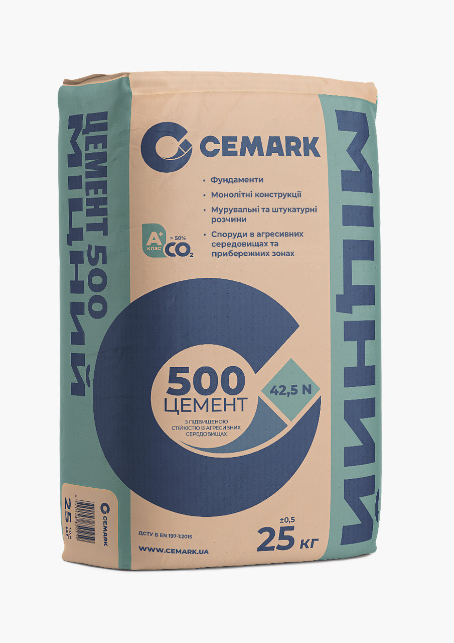 Цемент CRH  ПЦ- 500 міцний 25кг