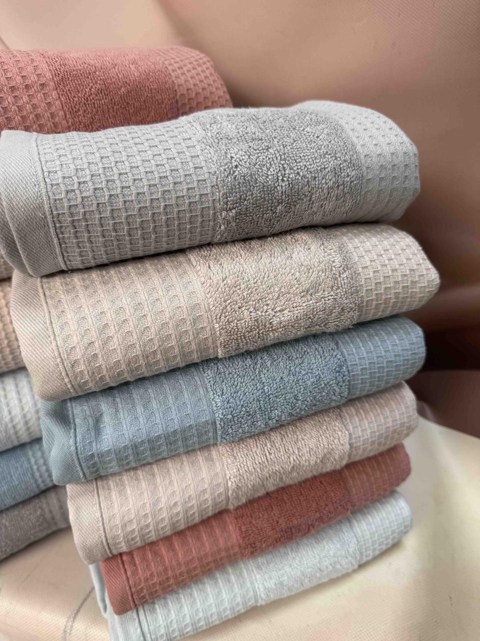 Рушники жакардові Sofia для сауни 100 на 150 см в упаковці 6 штук, фото 1