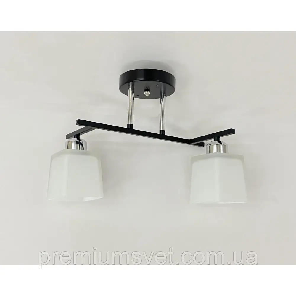 Люстра стельова 6940/2 Ю ВK+CR, фото 1