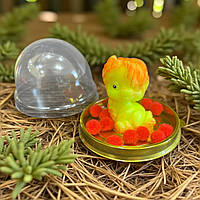 Мило ручної роботи .Єдинорожки в куполі (жовтий))