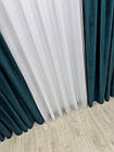 Оксамитові(велюрові) однотонні штори турецької якості. Колір: смарагдовий, фото 9