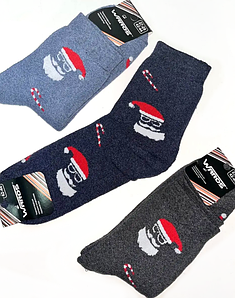 Шкарпетки чоловічі повна махра "Santa" класичні 25-27 р. (12 пар!) (Зимові) Варос